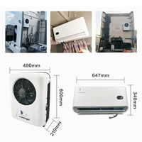 Treeligo 10500BTU Car Electric Parking Cooling Air Conditioner 12V/24V Split Air AC Unit for Truck Caravan Camper Van RV