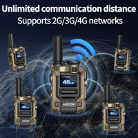 2X AI-G7 Global Network POC Radio Walkie Talkie 4G WiFi Unlimited Range Type-C Long Range Sim Card Two Way Radio for Hunting