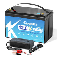New 12V 180Ah Lithium Iron Phosphate Battery Upgraded BMS 6000 Cycles For RV Campers Golf Cart Off-Road Off-Grid Solar Wind