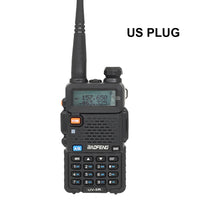 UV-5R Walkie Talkie 5W Dual Band Two Way Radio Commutator VHF/UHF 136-174MHz &400-520MHz Handheld Station Receiver Ham Radio Set
