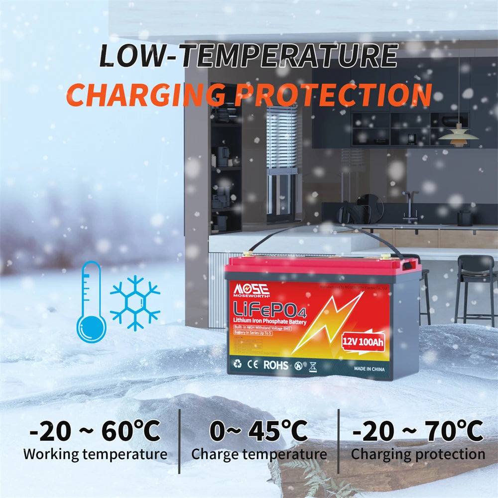 12V 50Ah 100Ah 140Ah 168Ah 200Ah 300Ah Lifepo4 Battery with BMS Bluetooth Deep Cycle Lithium Battery for RV Golf Cart Solar