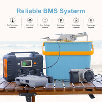 FF Flashfish 200W Portable Power Station 151Wh Solar Generator 230V AC DC Batteries Supply Outdoor Battery for Solar Panel Drone