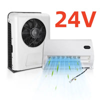 Treeligo 10500BTU Car Electric Parking Cooling Air Conditioner 12V/24V Split Air AC Unit for Truck Caravan Camper Van RV