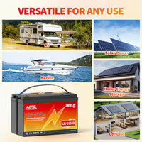 12V 50Ah 100Ah 140Ah 168Ah 200Ah 300Ah Lifepo4 Battery with BMS Bluetooth Deep Cycle Lithium Battery for RV Golf Cart Solar