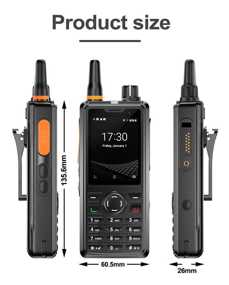 ANYSECU T60 4G Network Radio F41 Android 8.1 LTE WCDMA GSM WIFI GPS Mobile Phone work with Real-ptt Zello