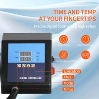 Combo Heat Press Machine4/5/6/7/8 in 1 38*38CM  Muntifunctional Sublimation Printer Transfer for Mug Hat Plate T-Shirt
