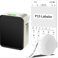Marklife P15 Mini Portable Thermal Printer Without Ink Self-Adhesive Label Maker Printer For Stickers Labeller Labeling Machine