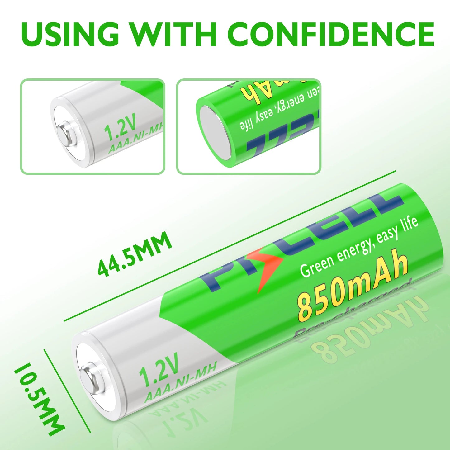 12PC PKCELL AAA 850mAh battery 1.2v Precharge NI-MH Batteries AAA Rechargeable Battery with 3PC nimh AAA Battery box holder