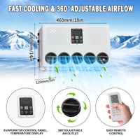 Treeligo 2025 12V Car Parking Air Conditioner 10500btu electrical Split Air AC Unit For RV Truck Tractors Van Motorhome Camper