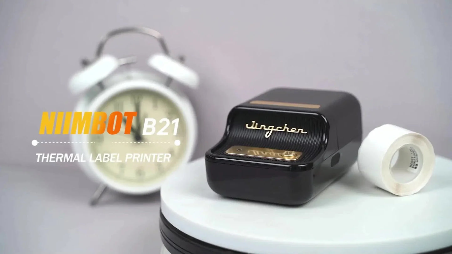 Niimbot B21 Mini Portable Printer Adhesive Label Thermal Printer Wireless Bluetooth For Sticker Labeling Machine Printer