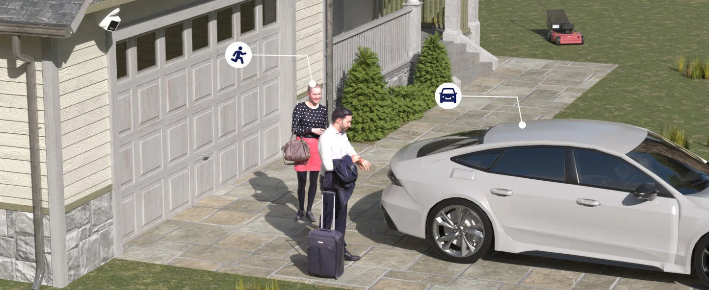 Anpviz 8MP Dual Lens POE Camera Ultra Wide Angel 180° Panoramic Security Camera AI Human Vehicle Detection Audio Warning Alarm