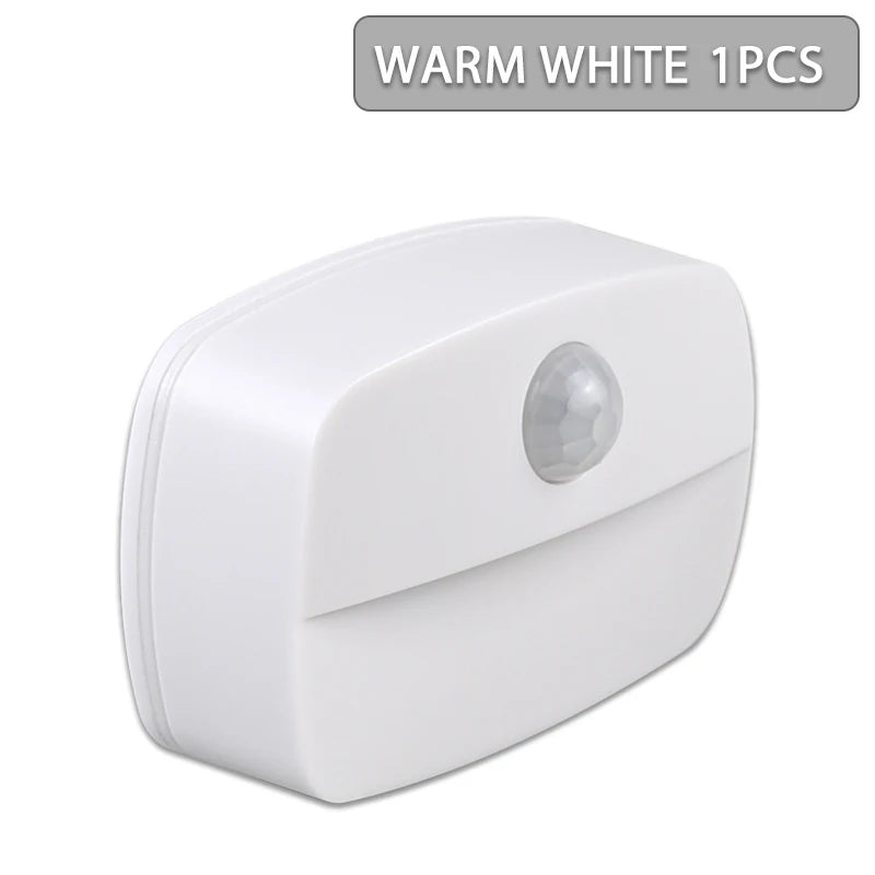1Pcs LED Night Light Wireless PIR Motion Sensor Lights Corridor Closet Stair Room Lamps Energy Saving Night Lamp Smart Home