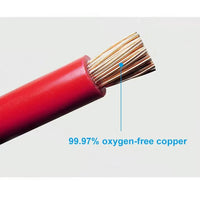 50CM Battery Inverter Cable With Terminals 4AWG Stranded Copper Cord Solar Power Connection Wire With Lug Car Accessories