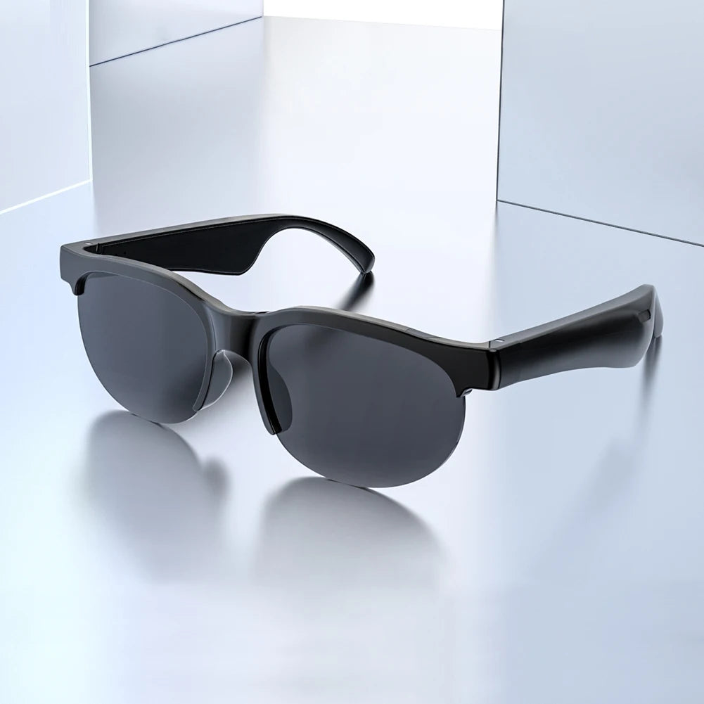 AI Intelligent Translation Glasses Bluetooth-Compatible 5.4 Wireless Sunglasses Built-in Microphone Speakers Wireless Headphones