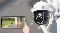 ZOSI 3MP/4MP PTZ Wifi IP Camera H.265 Wireless Surveillance Security CCTV Camera P2P Audio Outdoor AI Human Detection HD Cameras