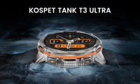 2025 Original KOSPET TANK T3 Ultra GPS Smart Watch For Men Smartwatch Waterproof 5ATM IP69K 470mAh AMOLED Bluetooth Call Watches