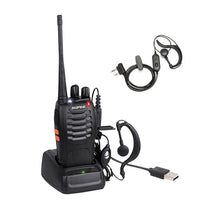1-4 PCS Baofeng BF-888S UHF Walkie Talkie Long Range VOX Two Way Radio + Earpiece
