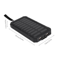 Mobile Power Bank Solar Power Bank Portable 20000mAh Fast Charging Dual USB Polar Mobile Power Bank Case DIY Kit Power Bank Case