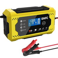 12V 6A Full Automatic Car Battery Charger Power Pulse Repair Chargers Wet Dry Lead Acid Battery Chargers Digital LCD Display