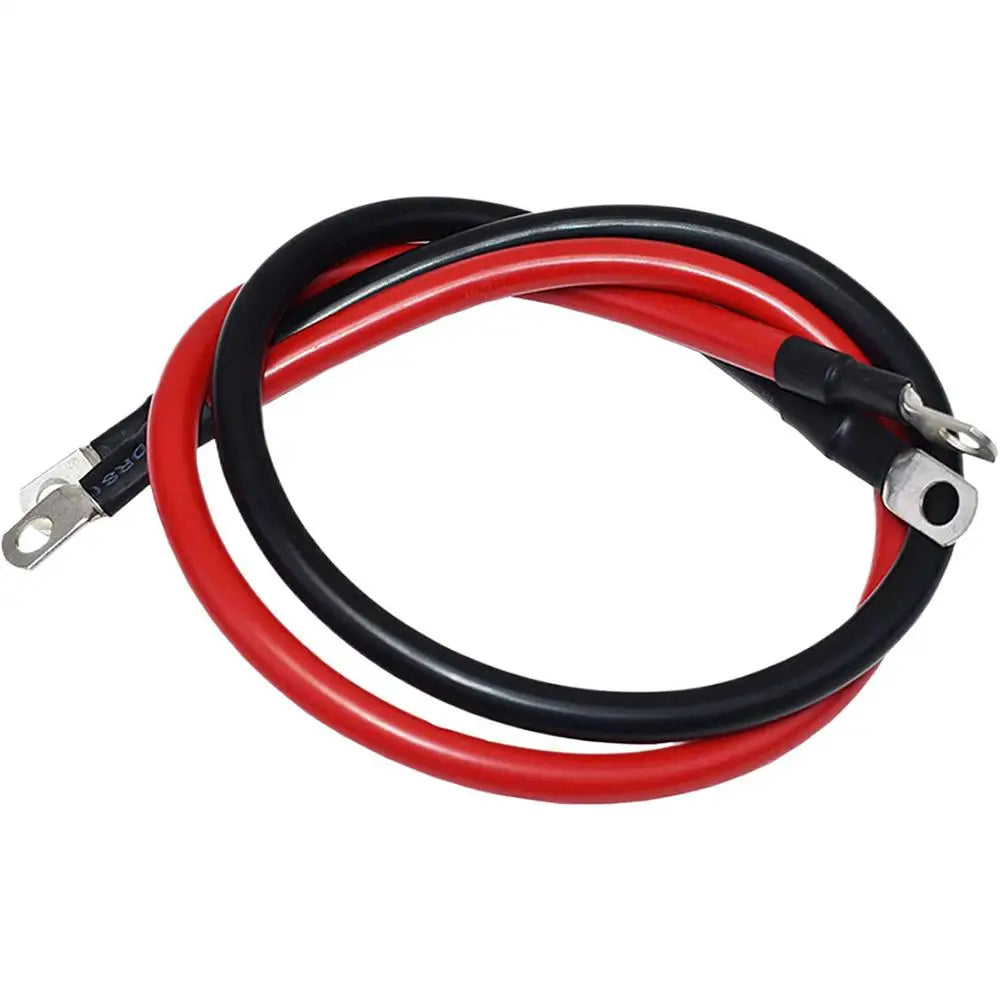 50CM Battery Inverter Cable With Terminals 4AWG Stranded Copper Cord Solar Power Connection Wire With Lug Car Accessories
