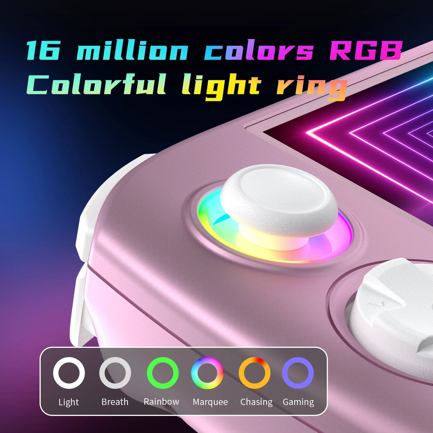 ANBERNIC RGCube Handheld Game Console Android 13 Game Player 3.95" IPS Screen Unisoc T820 RGB Lighting RG Cube dual high-Speaker