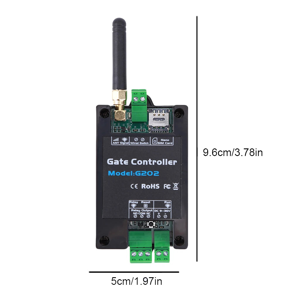 GSM 2G Remote Controller G202 Single Relay Switchs Free Call Remote Control Remote On Off Relay for Sliding Swing Garage Gate