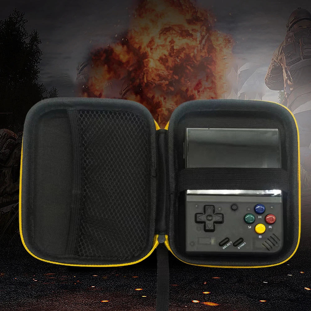 EVA Hard Case Portable Game Console Bag for Anbernic RG35XX for RG353V Handheld Game Player Black Case for Miyoo Mini Plus V3