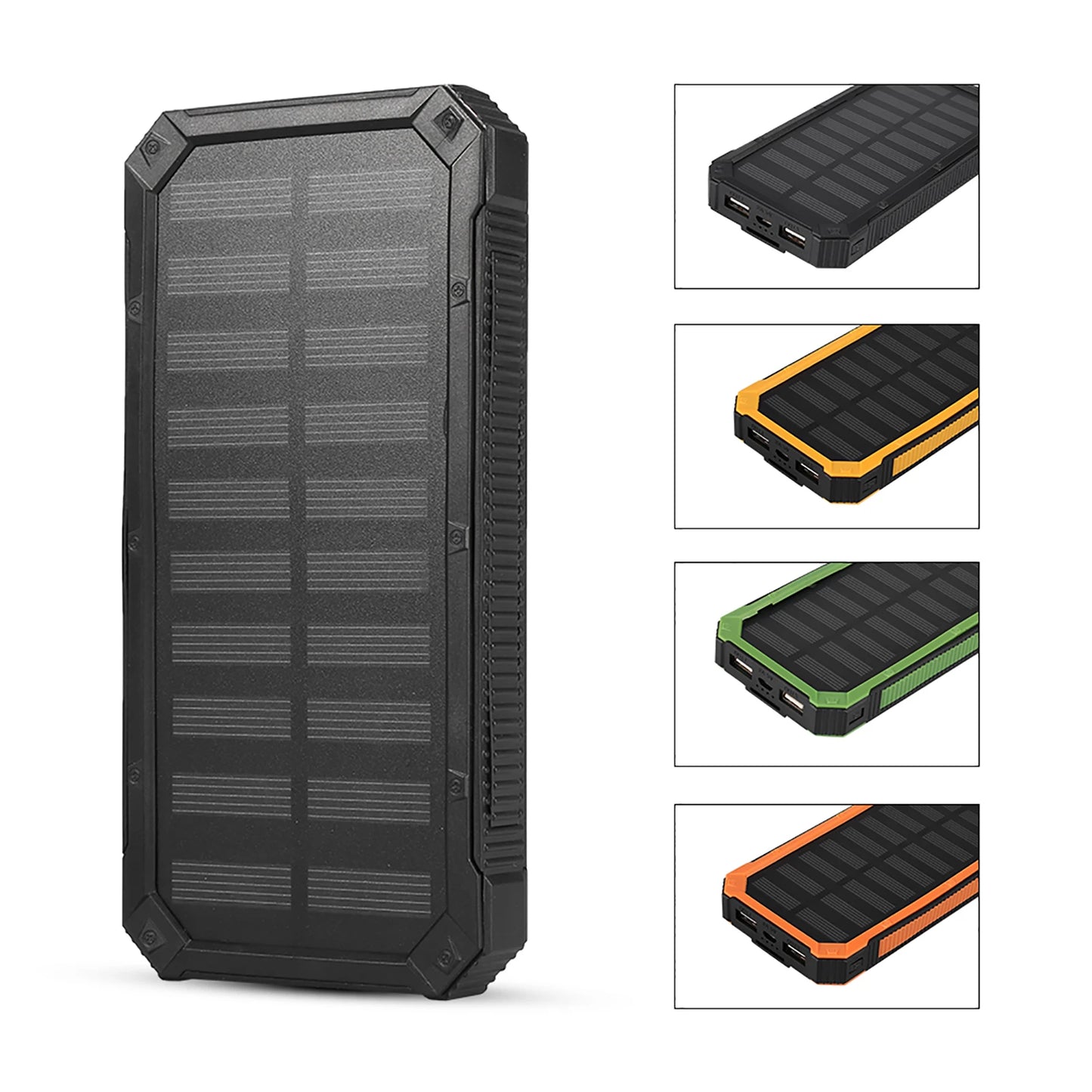 Mobile Power Bank Solar Power Bank Portable 20000mAh Fast Charging Dual USB Polar Mobile Power Bank Case DIY Kit Power Bank Case