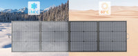 MHPOWOS 40V 220W Foldable Solar Panel, Waterproof IP67 Mobile Solar Charger for Power Supply, Laptop, Solar Generator, Fishing