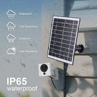 30W Solar Panel for Security Camera Micro USB/USB-C/DC5521 360°Adjustable Mount IP65 Waterproof for EufyCam/Wyze Cam