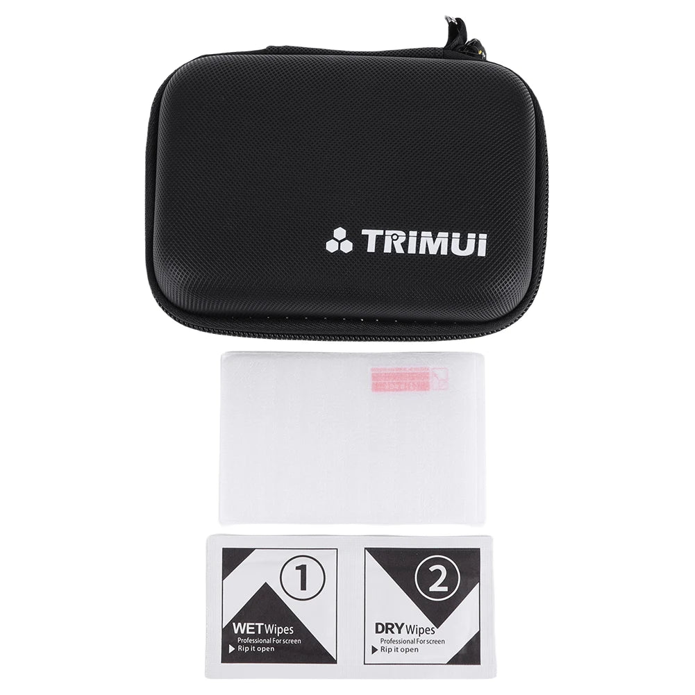 Hard Carrying Case Anti-scratch Tempered Glass Screen Protector Game Consoles Protection Set For Trimui Brick Gaming Accessories
