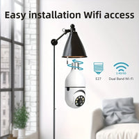4PC Boykeep Light Bulb Security Cameras, Wireless 5G WiFi ,Ease Life APP,360 Degree E27 1080P Cam,Night Vision,Motion Detection