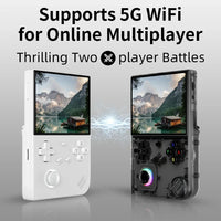 ANBERNIC RG40XXV Handheld Game Console 4'' IPS Screen Video Output Joystick RGB lighting Effect Streaming RG 40XXV E-book Player
