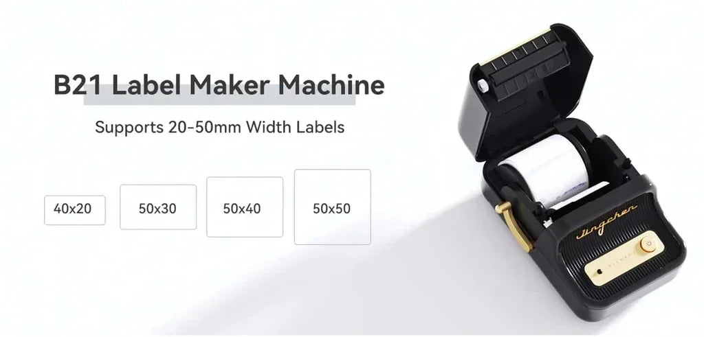 Niimbot B21 Mini Portable Printer Adhesive Label Thermal Printer Wireless Bluetooth For Sticker Labeling Machine Printer