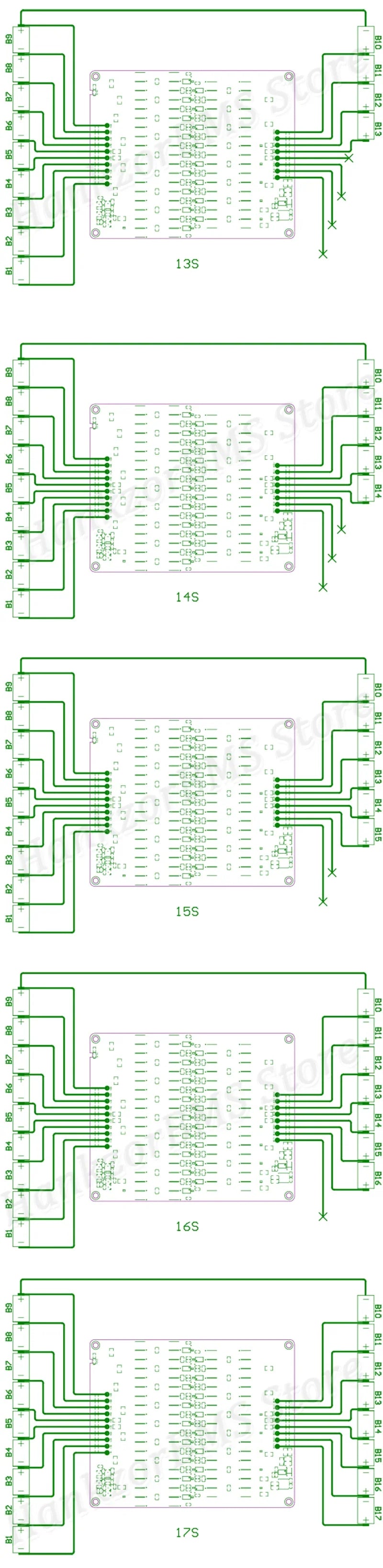 NEEY 5A Active Equalizer Balancer 3S 4S 5S 6S 7S 8S 9S 10S 11S 12S 13S 14S 15S 16S 17S Lifepo4/lipo/lto Battery Energy Capacitor