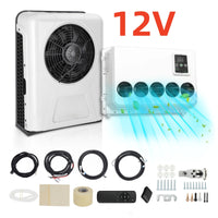 Treeligo 2025 12V Car Parking Air Conditioner 10500btu electrical Split Air AC Unit For RV Truck Tractors Van Motorhome Camper