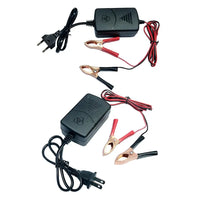 Smart 12V Car Battery Charger 1A Lead-Acid With Indicator Light 14.4 Volt Dual Wire Alligator Clip Camping Auto Charging Socket
