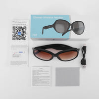 144 Languages Smart Glasses Translator UV Protection Translator Glasses & Headset Waterproof Open Ear Sunglasses for Men & Women