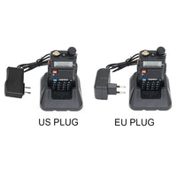 UV-5R Walkie Talkie 5W Dual Band Two Way Radio Commutator VHF/UHF 136-174MHz &400-520MHz Handheld Station Receiver Ham Radio Set