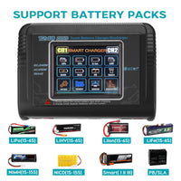 HTRC T240 DUO Lipo Charger RC Charger AC 150W DC 240W 10A Dual Channel Battery RC Model Balance Charger Discharger For RC Toys