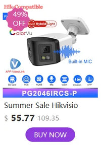 Hikvision Compatible 6/8MP Full Color Two-way Audio Turret IP Camera Vehicle Human Detection IP66 Outdoor Security Surveillance