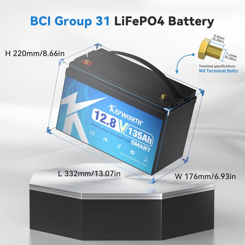 NEW 12V 100AH 120AH 135AH 200AH LiFePO4 Battery Built-in Bluetooth  BMS Power Batteries 6000 Cycles For RV Campers Golf Cart
