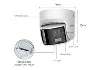 Anpviz 8MP Dual Lens POE Camera Ultra Wide Angel 180° Panoramic Security Camera AI Human Vehicle Detection Audio Warning Alarm