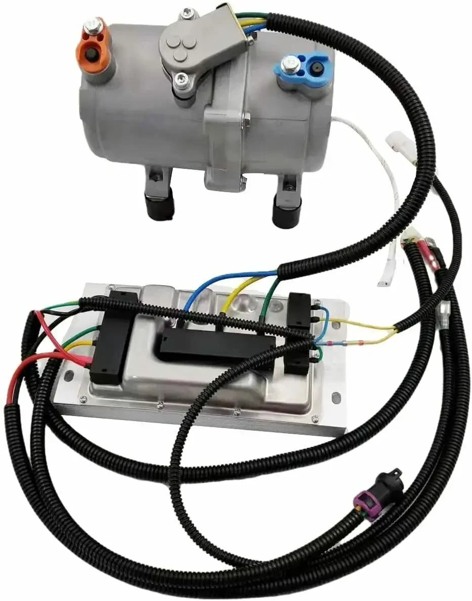 1Set Car Electric Air Conditioner A/C air Conditioning Compressor 12V 24V & Control Panel for Truck Bus Automotive Boat Tractor