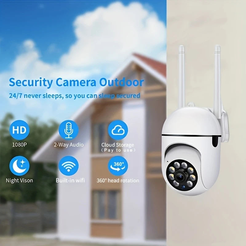 BoyKeep 1080P WiFi Bulb Surveillance Camera Color Night Vision Motion Tracking Indoor Outdoor Security Monitor Camera Y108