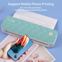 PeriPage A40 A4 Printer Wirless Printer USB Android BT Printing PDF File Webpage Contract Picture with 10 Rolls Thermal Paper