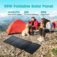 100W Solar Panel Portable Folding 54W 36W 21W Solar Generator for Camping Balcony photovoltaic panels Waterproof