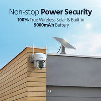 Annke 4MP solar security cameras 4CH NVR Video Surveillance Kit color Night Vision Two-way voice 2k wireless security cameras