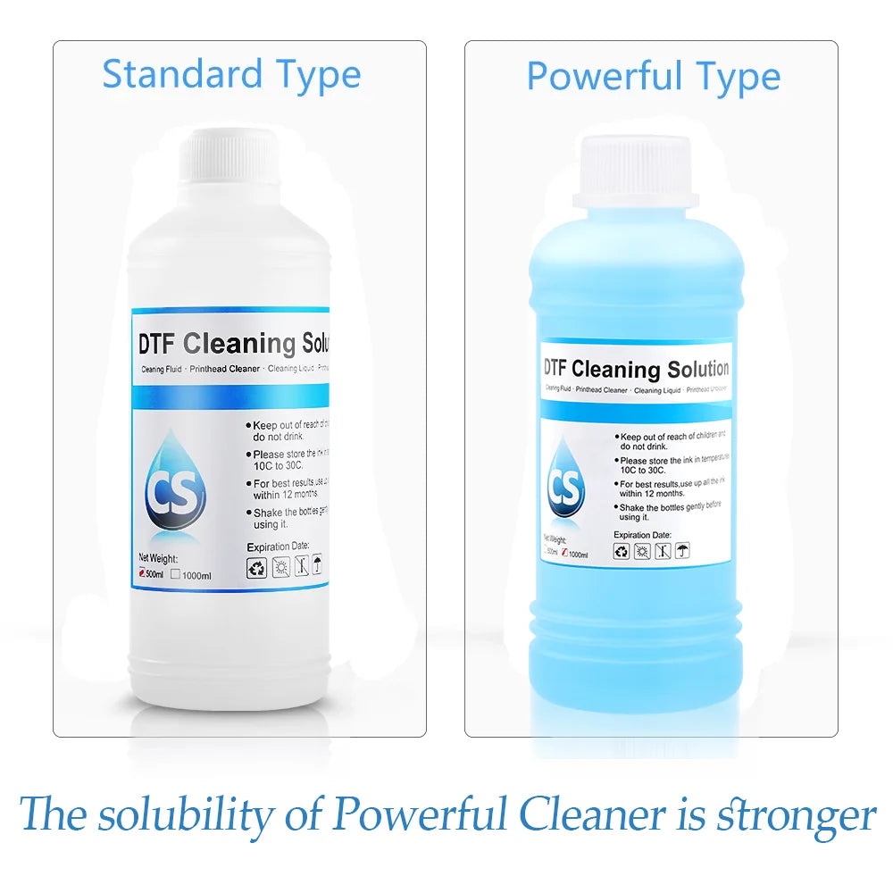 DTF Cleaner DTF cleaning Solution Liquid For DTF (Direct Transfer Film) Printer Printhead Tube Cleaning  (3 Capacity Options)
