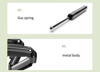 Northbayou F160-FP 10"-17" laptop mount 360 rotate 10"-27" air press full motion gas spring  10"-27" two monitor  clamp desk